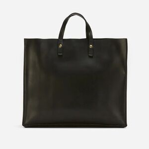 Parker Clay Merkato Shopper Leather Tote in Black